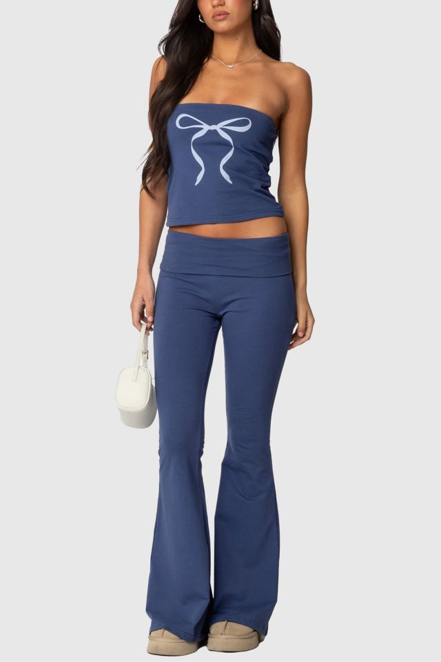 Edikted Aiyana Bow Built In Bra Tube Top #2