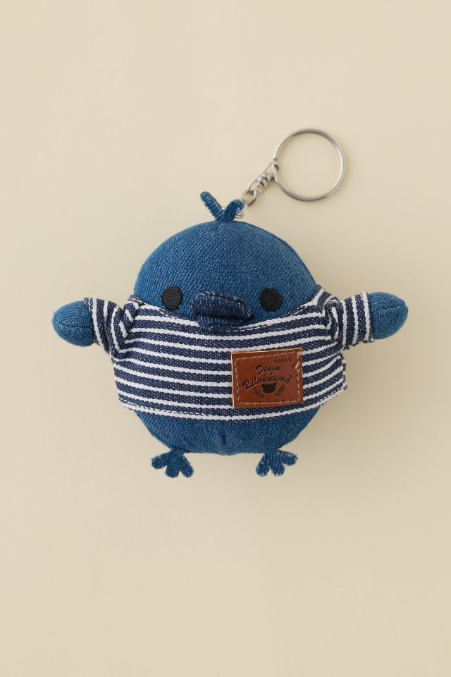 Rilakkuma San-X Original Kiiroitori In Denim Series Plushie Keychain #1