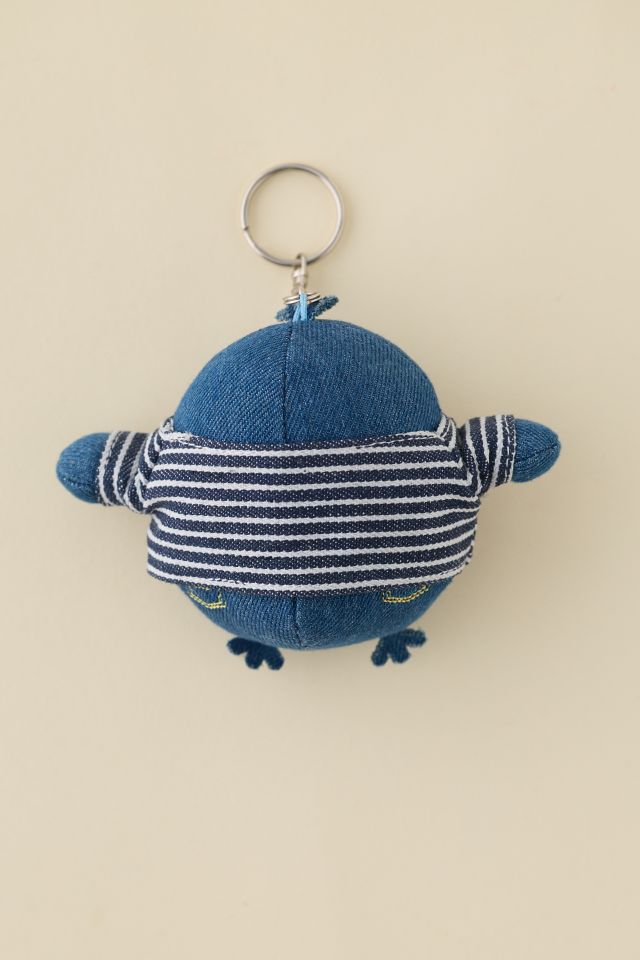 Rilakkuma San-X Original Kiiroitori In Denim Series Plushie Keychain #2
