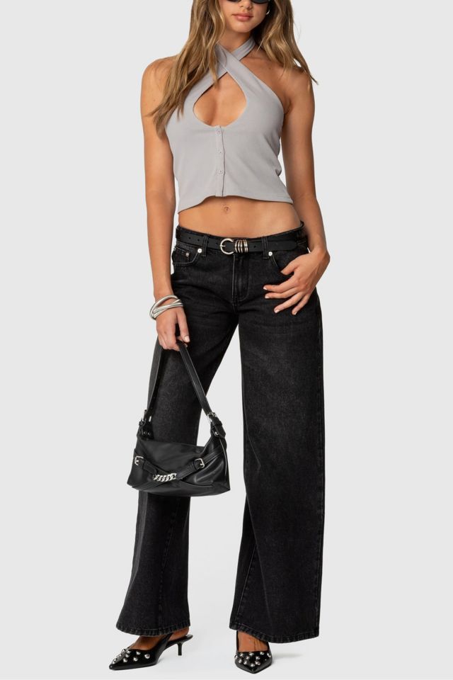 Edikted Reissa Criss Cross Halter Top #3