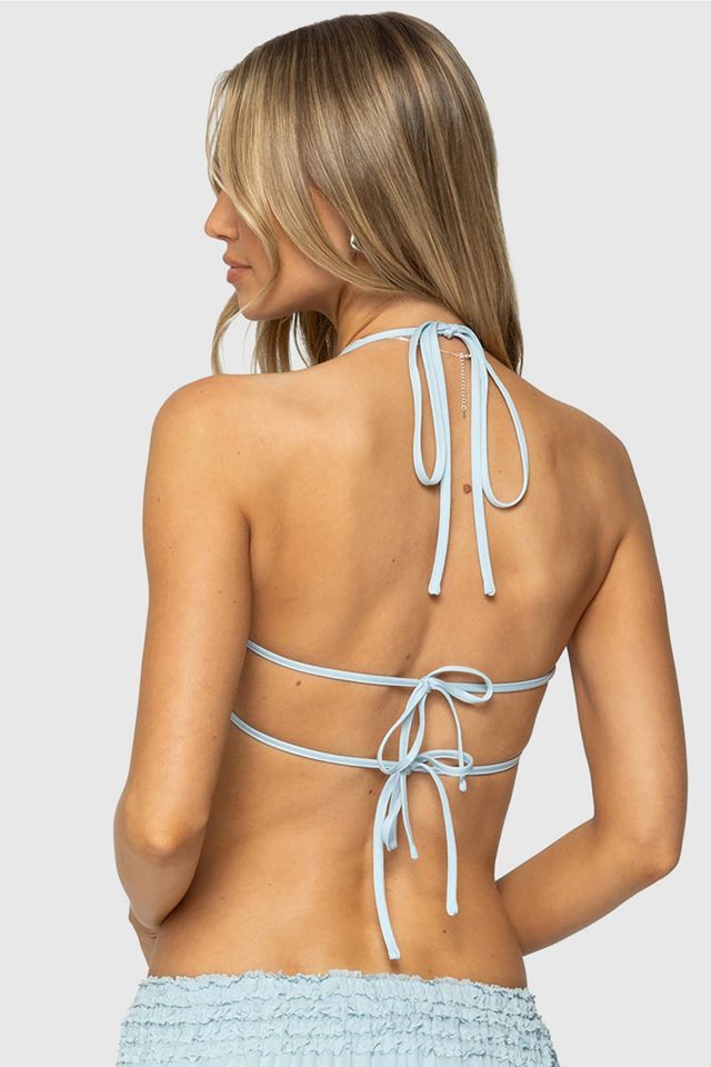 Edikted Mari Backless Ruffle Chiffon Top #3