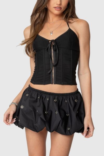 Edikted Ryanne Halter Corset In Black, Women's At Urban Outfitters