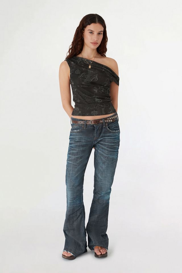 BDG Fia Tattoo Printed Off-The-Shoulder Crop Top #3