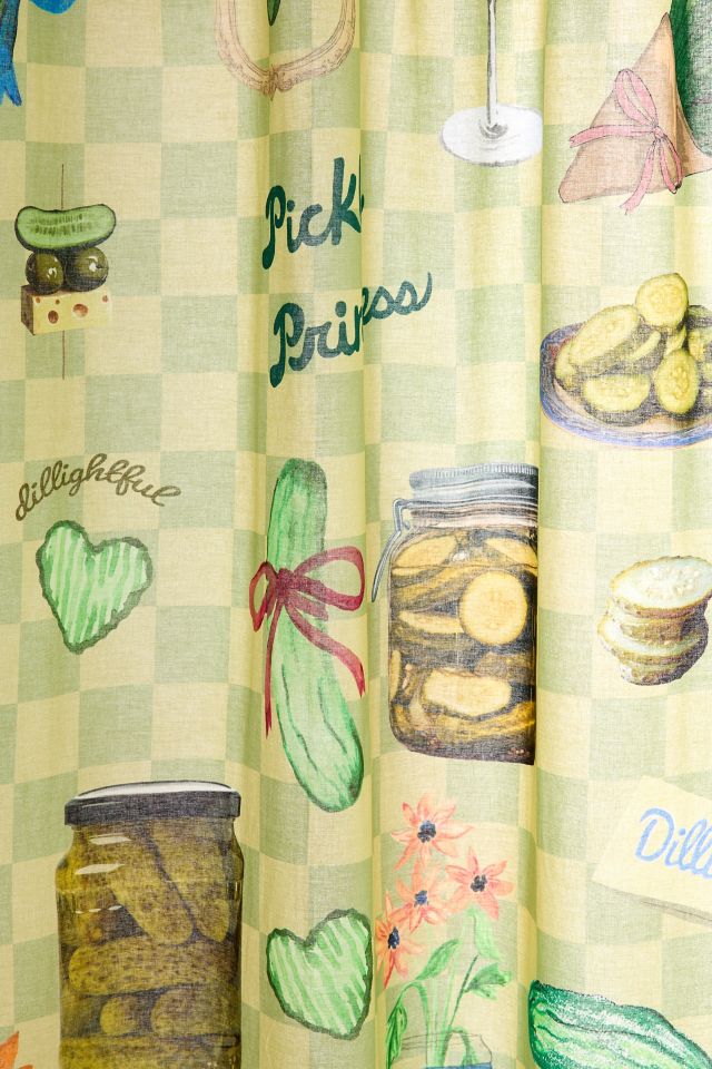 Quinn Modern Collage Patterned Shower Curtain #1