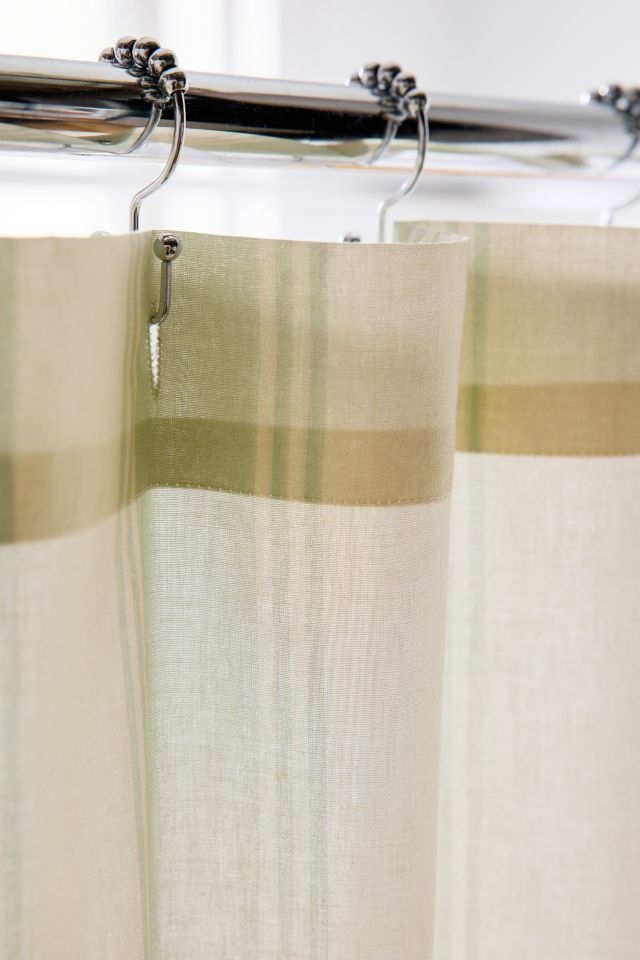 Ruffle Awning Striped Patterned Shower Curtain #2