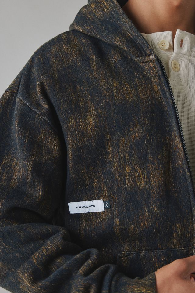 Students Golf Bushill Camo Hooded Zip-Up Sweatshirt #3