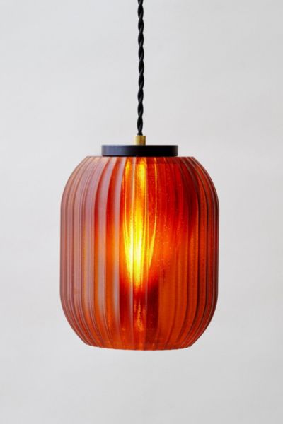 Wooj Design X Christopher Merchant The Allium Pendant Light In Amber At Urban Outfitters