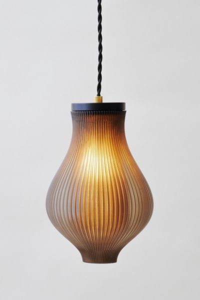 Wooj Design X Christopher Merchant The Baleine Pendant Light In Smoke At Urban Outfitters
