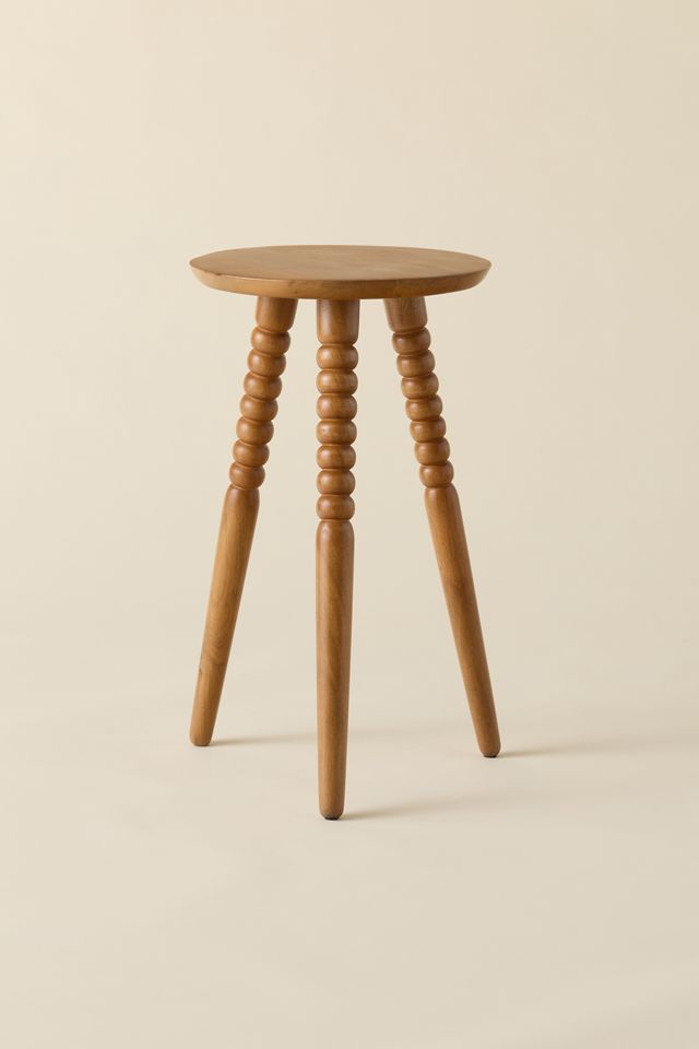 Elisabeth Tripod Mango Wood Side Table #1