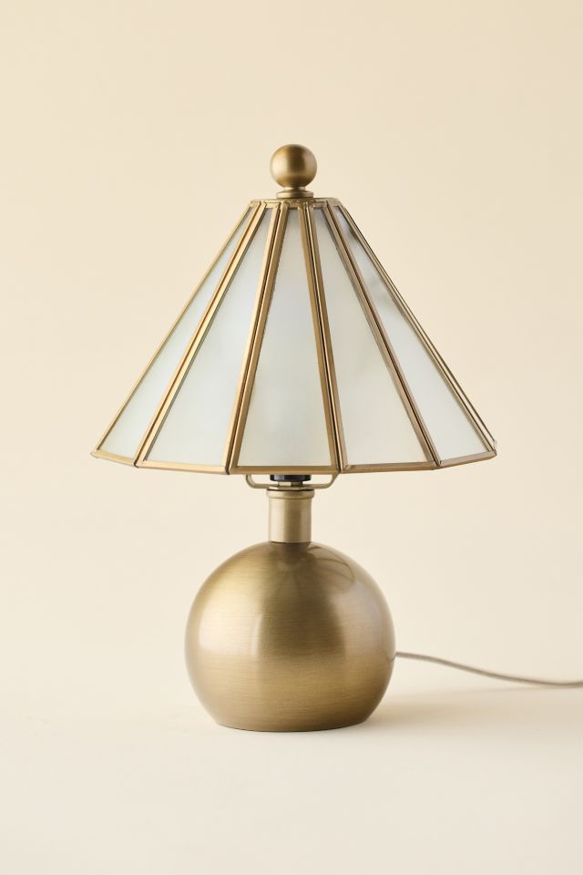 Paneled Glass Table Lamp #1
