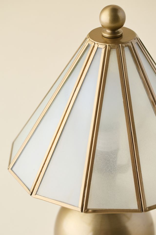 Paneled Glass Table Lamp #2