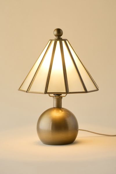 Paneled Glass Table Lamp