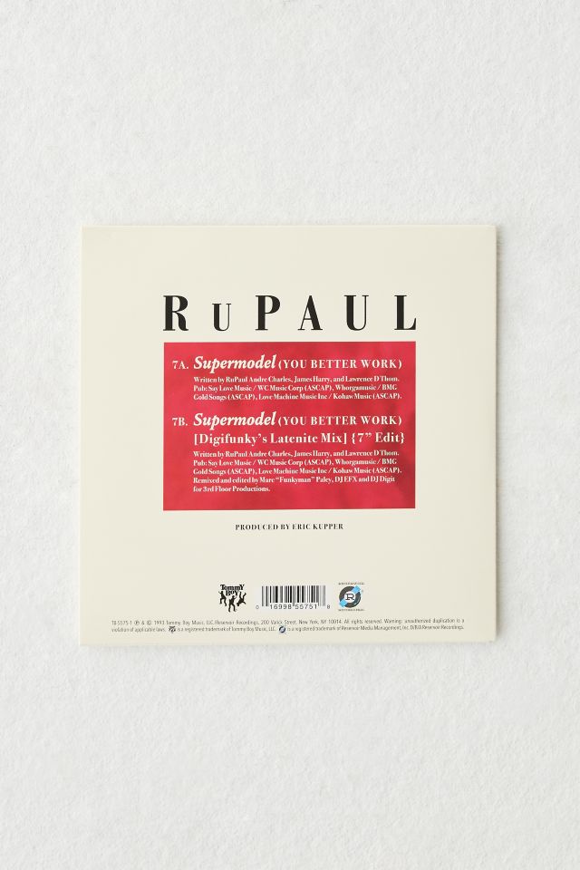 RuPaul - Supermodel (You Better Work) UO Exclusive 7-inch Single #2