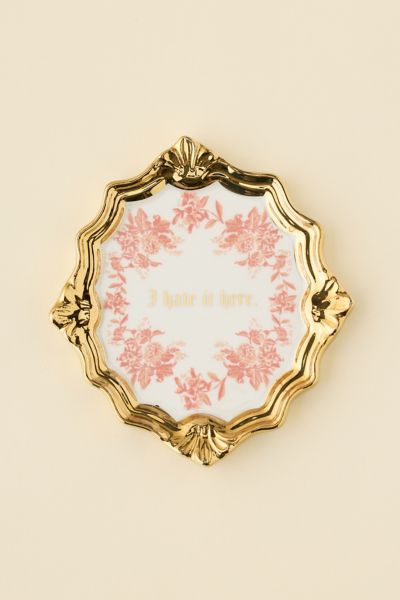 Urban Outfitters Cosette Ornate Ceramic Catch-all Dish In I Hate It Here At  In Gold