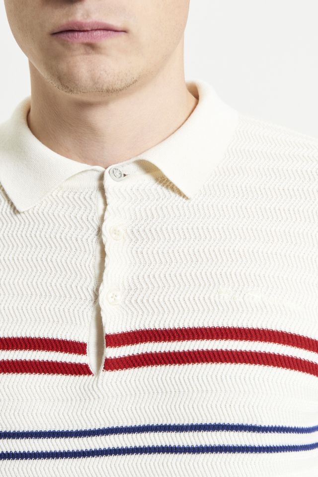 Ben Sherman Herringbone Striped Polo Shirt #2