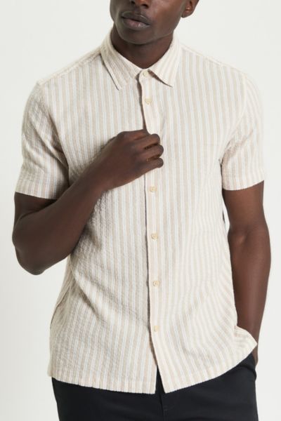 Ben Sherman Seersucker Striped Button Down Shirt
