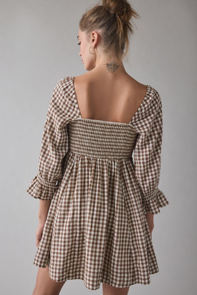 Kimchi Blue Cute As A Button Puff Sleeve Babydoll Mini Dress #3