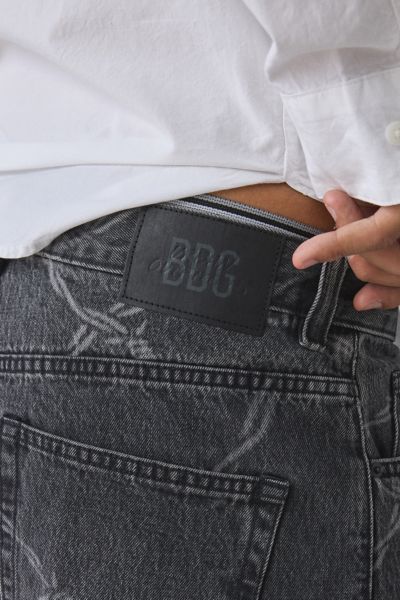 BDG Astro Barbed Wire Baggy Denim Jort