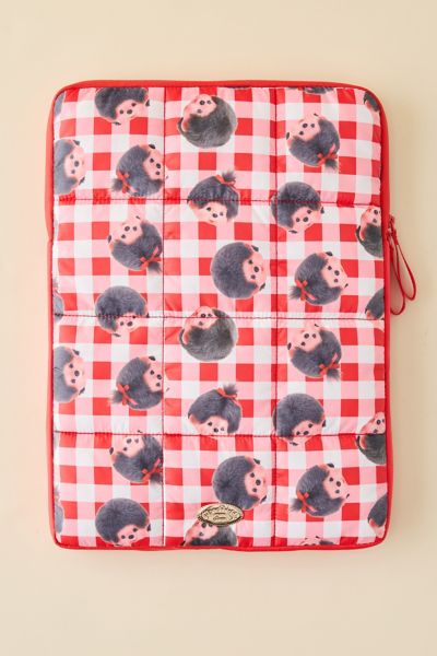 Sonix X Monchhichi Puffy Laptop Sleeve In Red At Urban Outfitters In Red
