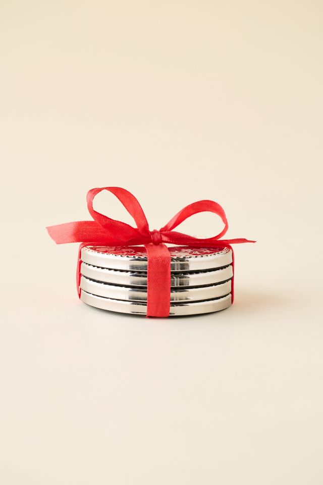 Esme Stainless Steel Coaster Set #1