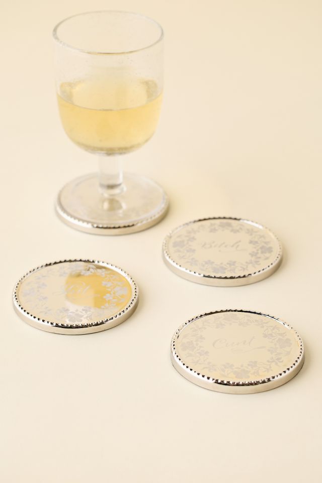 Esme Stainless Steel Coaster Set #2