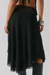 Kimchi Blue Ethereal Lace Trim Semi-Sheer Mesh Midi Skirt