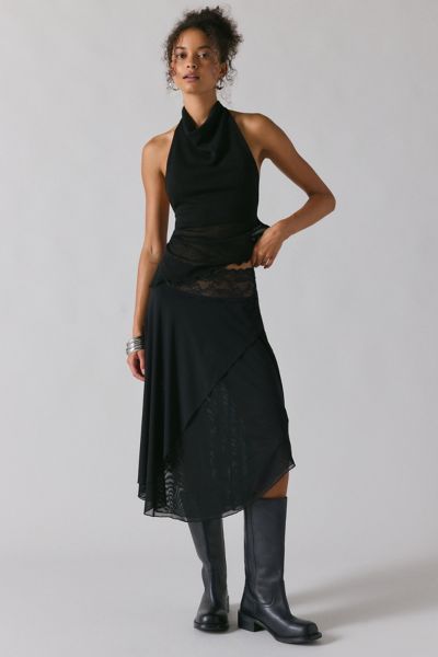 MISEKI SEOUL★Shirring ruffle midi skirt★2 Color Miseki Seoul Shirring Ruffle Midi Skirt Black #미세키서울
