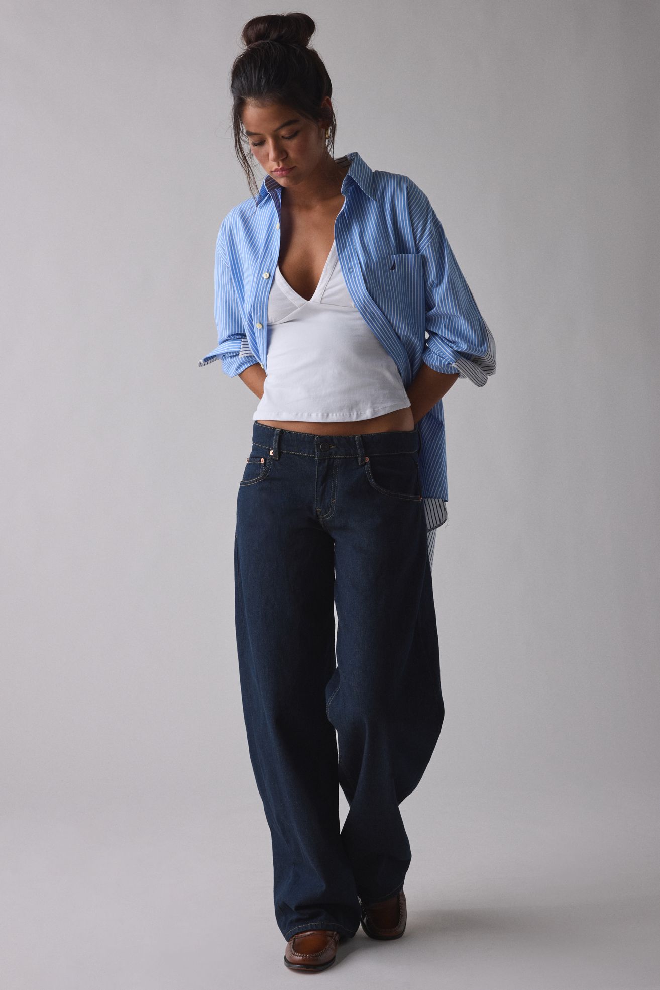 Motel Parallel Rinse Low-Rise Loose Jean