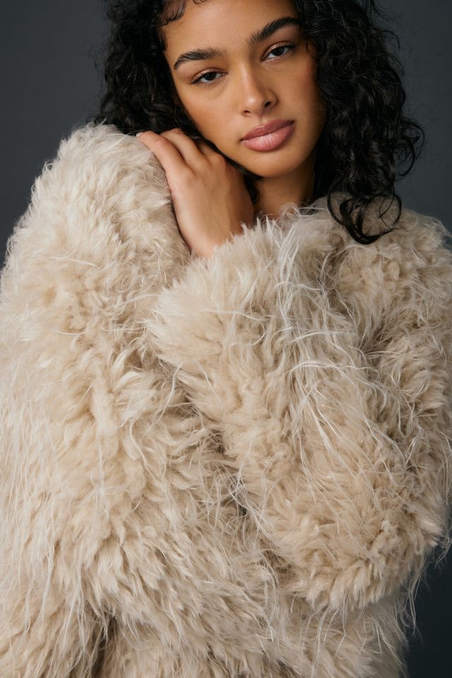 Kimchi Blue Melissa Cropped Faux Fur Jacket #1