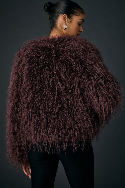 Kimchi Blue Melissa Cropped Faux Fur Jacket