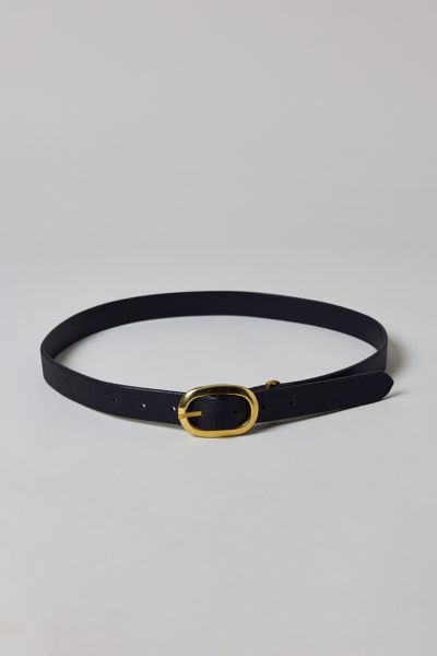 Essential Oval Buckle Leather Belt