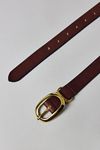 Essential Oval Buckle Leather Belt