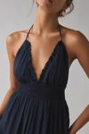 Kimchi Blue Phoebe Open-Back Halter Tiered Maxi Dress