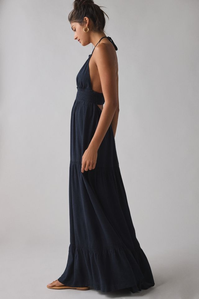 Kimchi Blue Phoebe Open-Back Halter Tiered Maxi Dress #2