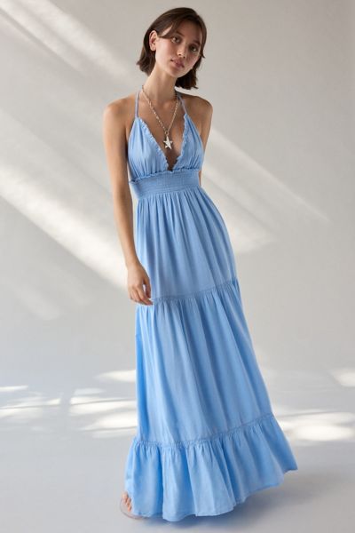 Kimchi Blue Renee Smocked Tiered Maxi Dress