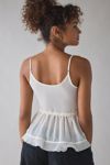 Kimchi Blue Beau Cascading Ruffle Tie-Front Flyaway Cami