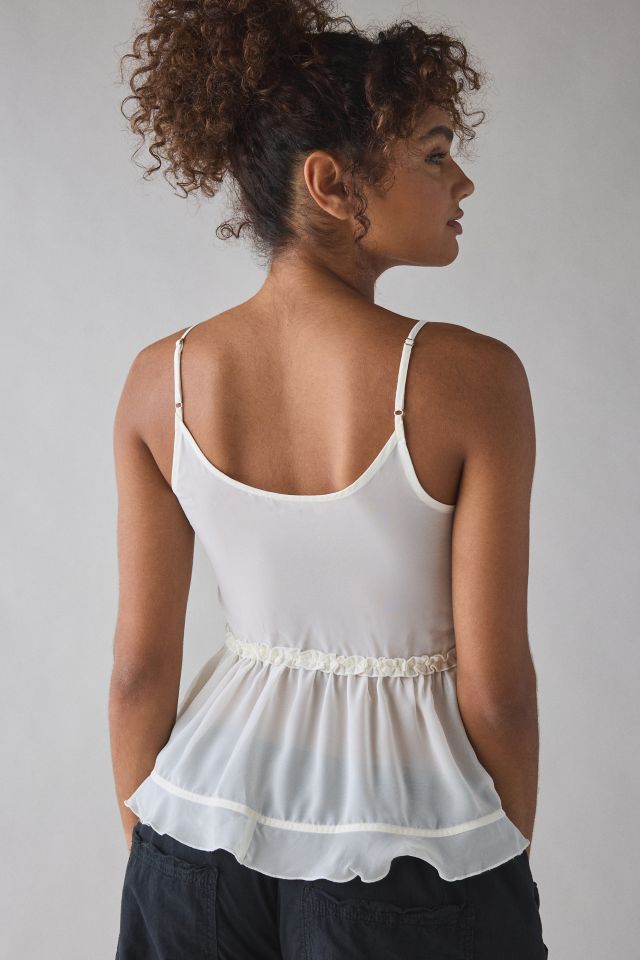 Kimchi Blue Beau Cascading Ruffle Tie-Front Flyaway Cami #3
