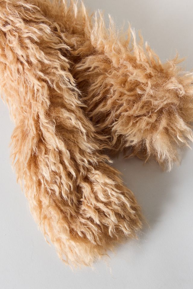 Shaggy Faux Fur Scarf #1