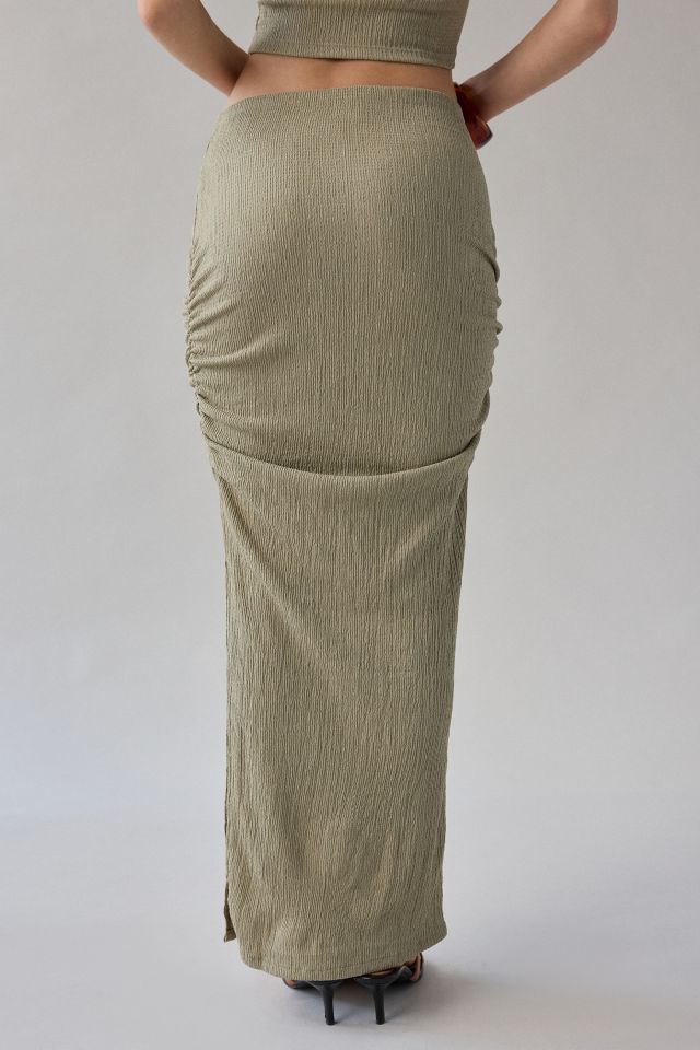 UO Caprina Ruched Knit Skirt 2-Piece Set #4