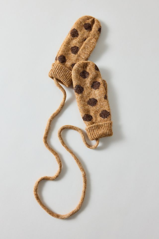 Polka Dot Corded Mitten #1