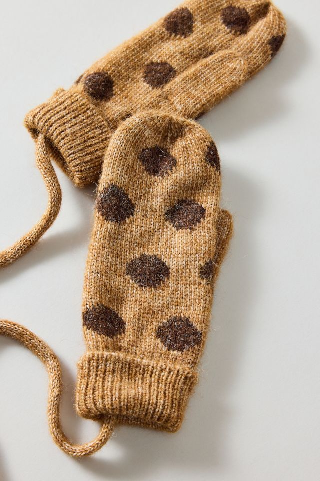 Polka Dot Corded Mitten #2