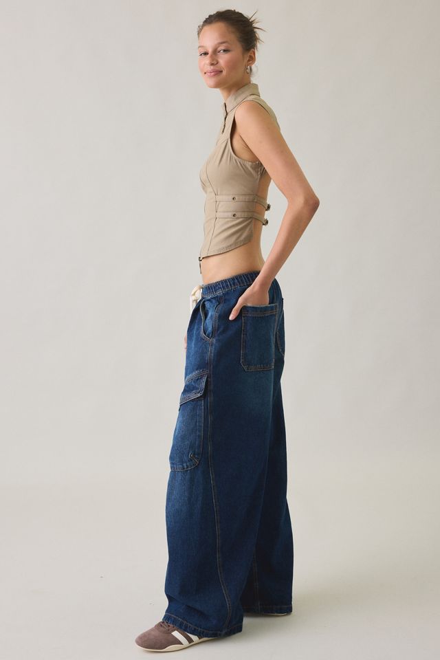 BDG Station Cocoon Baggy Barrel Leg Cargo Jeans #1