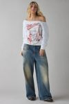 Miller High Life Graphic Off-The-Shoulder Pullover