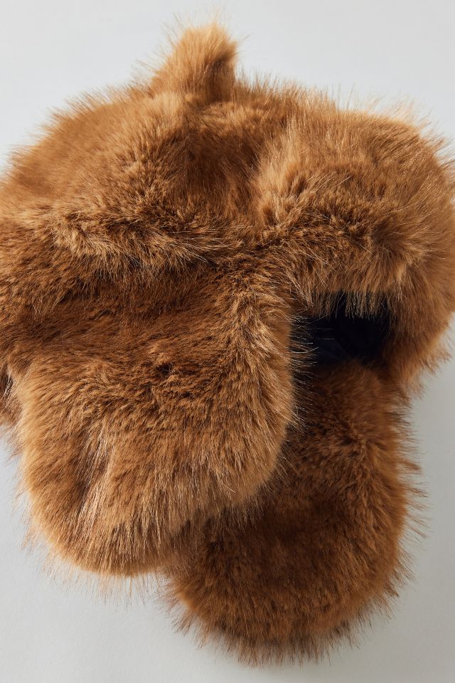 Faux Fur Teddy Trapper Hat #1
