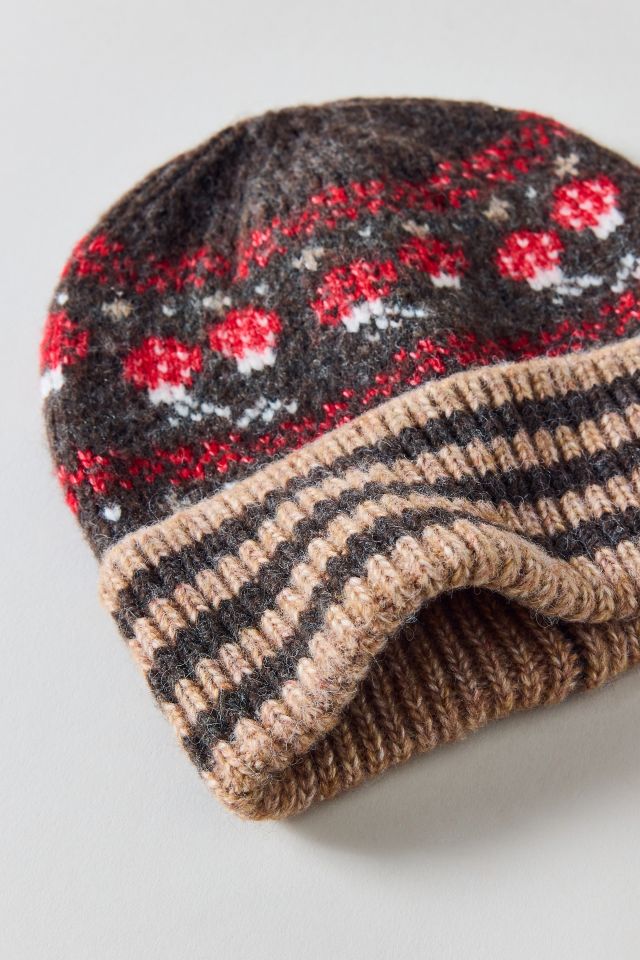 Tuque à motif de champignon #3