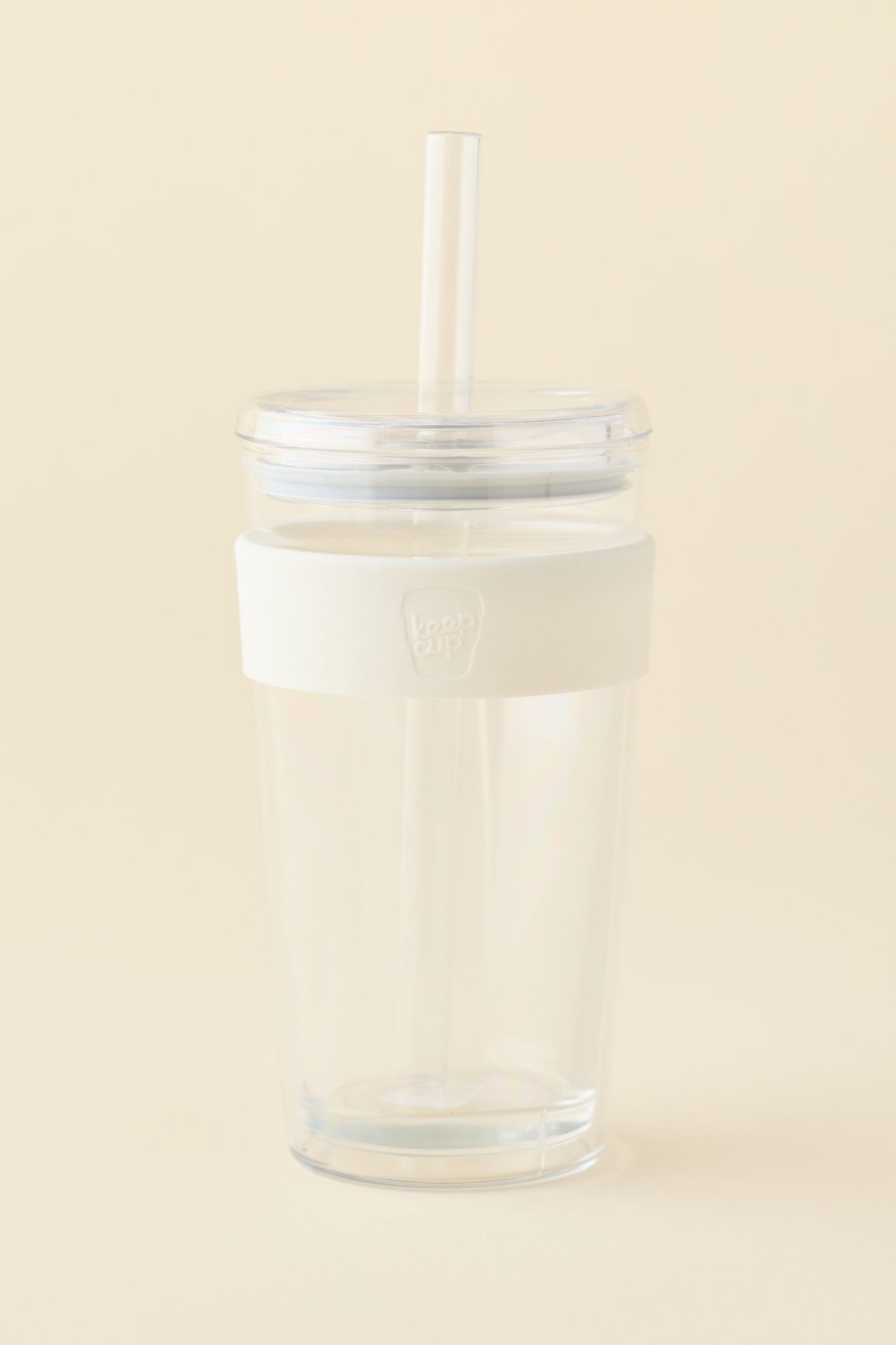 KeepCup Cold Cup Longplay Travel Tumbler Cup - All White, Regular, ONE SIZE