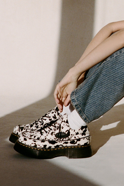 Dr. Martens Women's Buzz Hair-On Cow Print Shoes | Urban Outfitters
