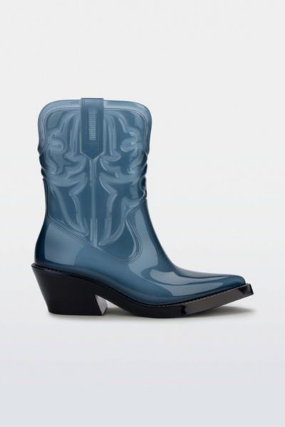 Melissa Texas Jelly Cowboy Boot In Transparent Blue, Women's At Urban Outfitters