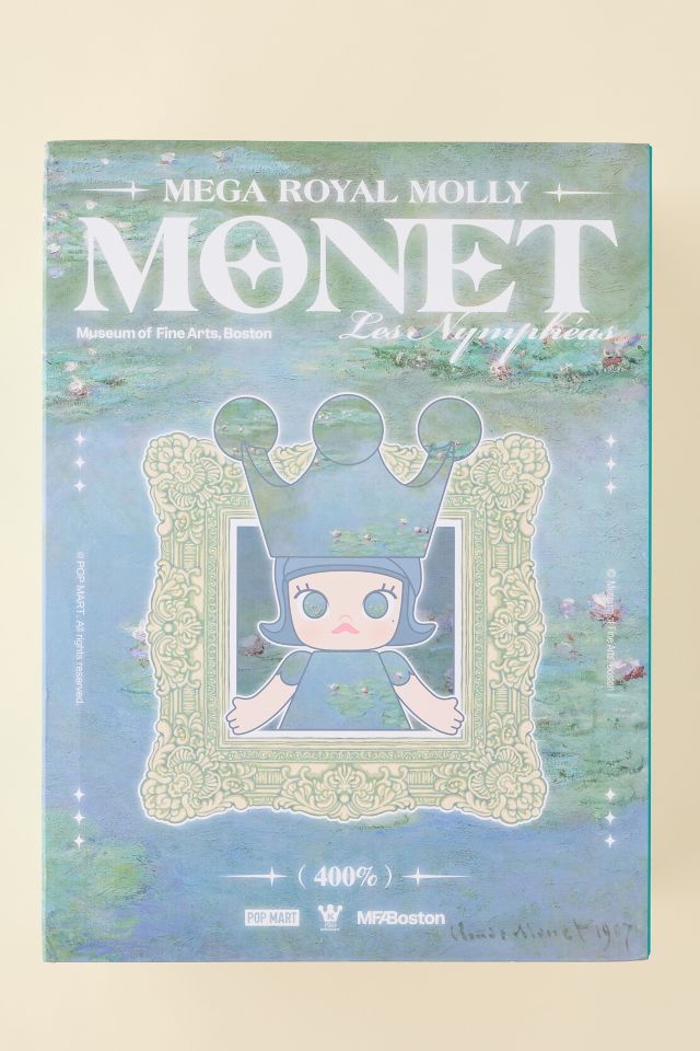 その他 MEGA  MOLLY 400% Monet-Les Nympheas POP MART Mega Royal Molly 400% Monet-Les Nymphéas Figure