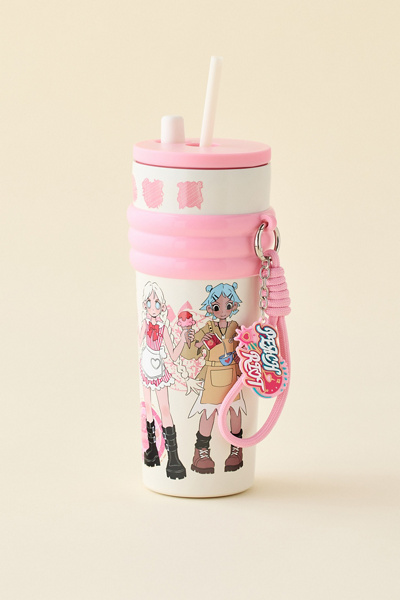 POP MART Peach Riot Rush Hour Series Straw Tumbler Cup | Urban Outfitters
